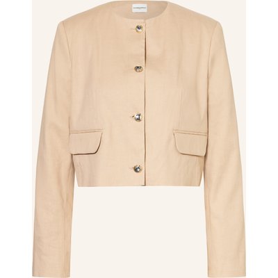Claudie Pierlot Kastenjacke Mit Leinen beige