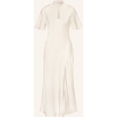 Claudie Pierlot Satinkleid Mit Rüschen weiss