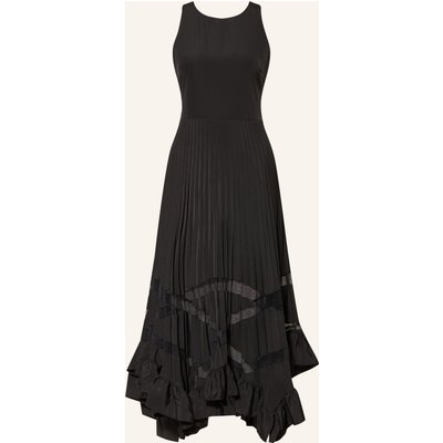 Claudie Pierlot Kleid Mit Plissees Und Rüschen schwarz