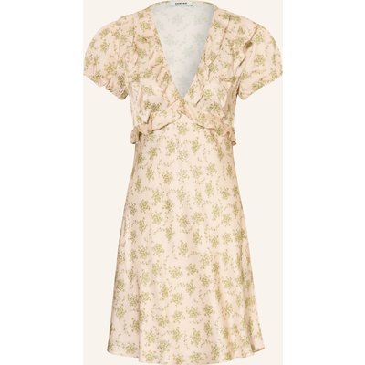 Sandro Kleid Mit Volants rosa