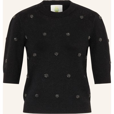 Princess Goes Hollywood Strickshirt Mit Schmucksteinen schwarz