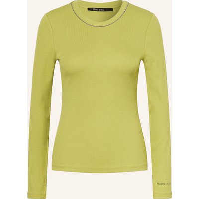 Marc Aurel Longsleeve Mit Schmucksteinen gruen