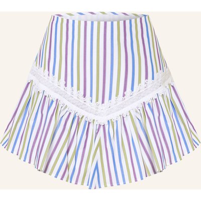 Claudie Pierlot Rock Mit Spitze Und Rüschen weiss
