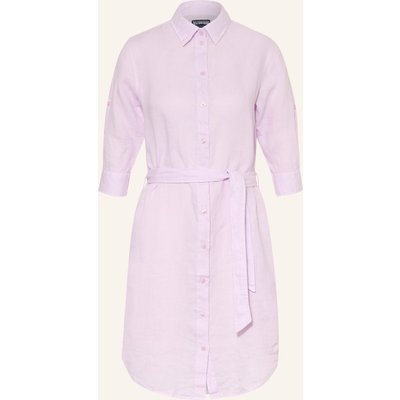 Vilebrequin Srandkleid Lin Aus Leinen Mit 3/4-Arm lila