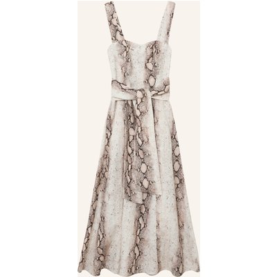 Reiss Kleid Amy Mit Leinen beige