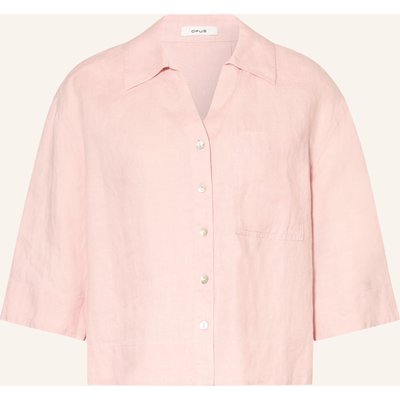 Opus Blusenshirt Flippa Aus Leinen rosa