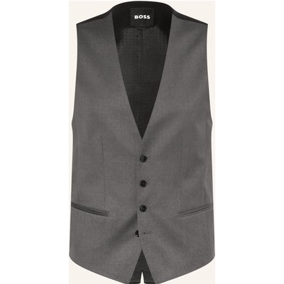 Boss Anzugweste Huge Slim Fit grau