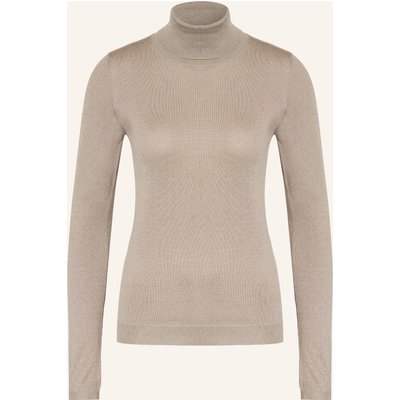 Brunello Cucinelli Rollkragenpullover Mit Cashmere Und Glitzergarn beige