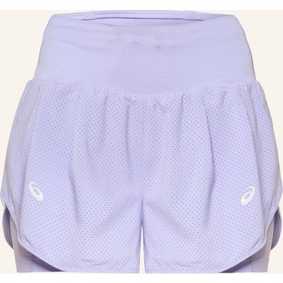 Asics 2-In-1-Laufshorts Road blau