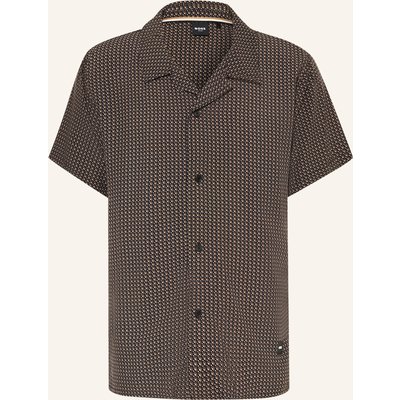 Boss Resorthemd Beach Comfort Fit schwarz