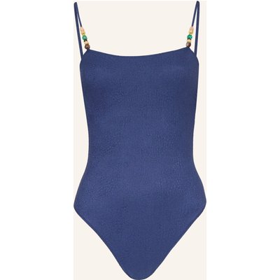 Banana Moon Couture Badeanzug Mapiri Tanzania Mit Schmuckperlen blau