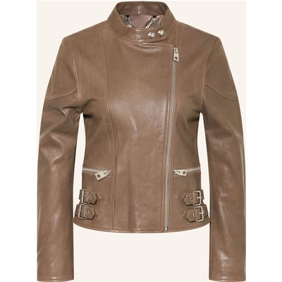 Belstaff Lederjacke Russo beige
