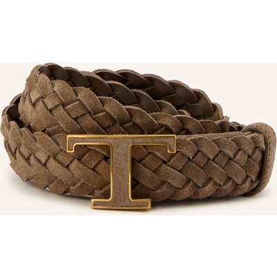 Tod's Flechtgürtel Aus Leder braun