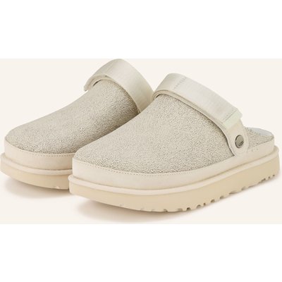 Ugg Plateau-Pantoletten Goldenstar Crackle weiss