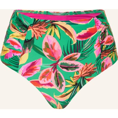 Cyell High-Waist-Bikini-Hose Floral Forest gruen