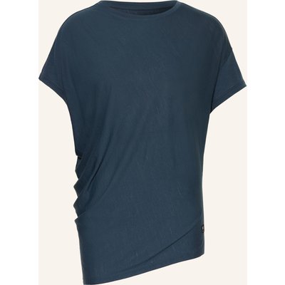 Super.Natural T-Shirt Yoga Loose Mit Merinowolle blau