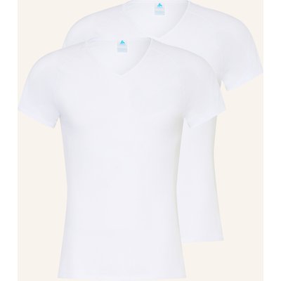 Odlo 2er-Pack Funktionswäsche-Shirts Active Light weiss