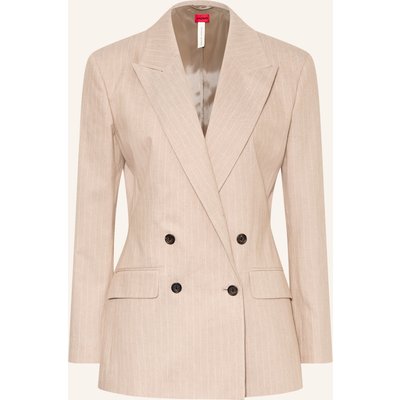 Hugo Blazer Azenia Mit Glitzergarn beige