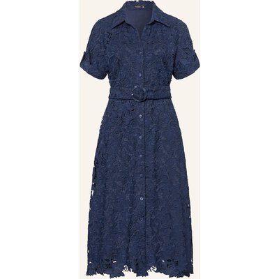 Van Laack Hemdblusenkleid Aus Spitze blau