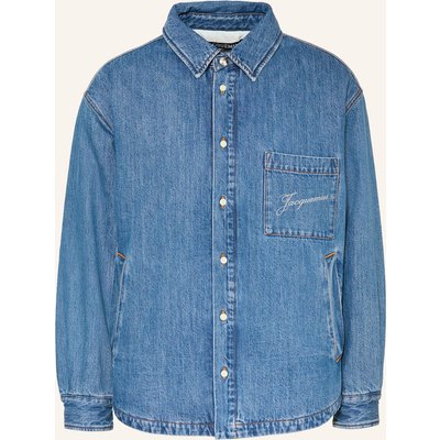 Jacquemus Jeans-Overjacket La Chemise Boulanger blau