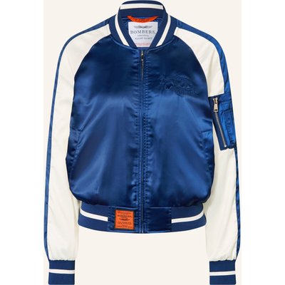 Bombers Original Satinblouson blau