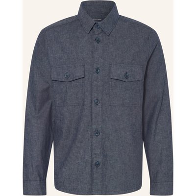 Olymp Overshirt Regular Fit blau