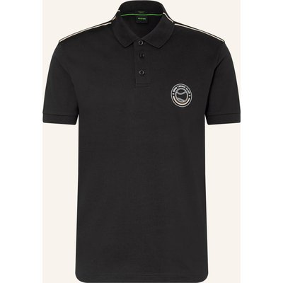 Boss Piqué-Poloshirt schwarz