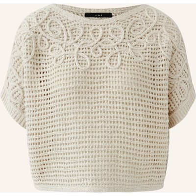 Oui Strickshirt beige