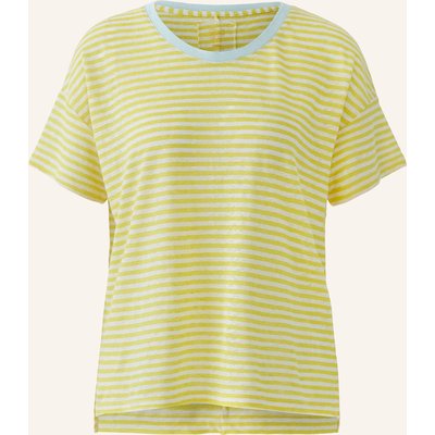 Oui T-Shirt Aus Leinen weiss