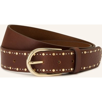 Gianni Chiarini Ledergürtel Mit Nieten braun