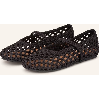 Bianco Mary-Jane-Ballerinas schwarz