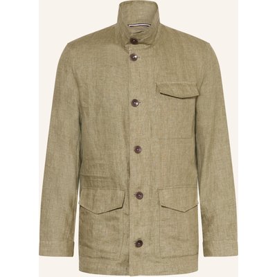 Bugatti Fieldjacket Aus Leinen gruen