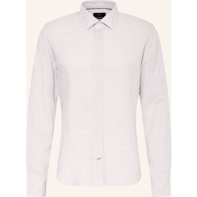 Joop! Hemd Mike Regular Fit Mit Leinen beige