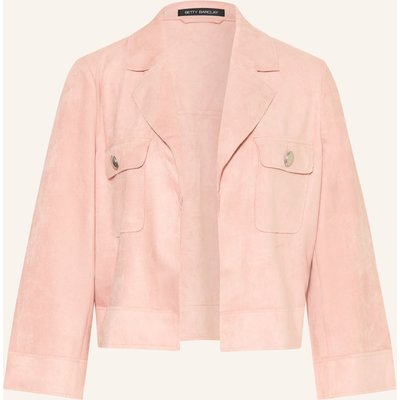 Betty Barclay Jacke In Lederoptik Mit 3/4-Arm rosa