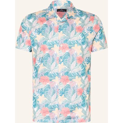 Ragman Resorthemd Regular Fit Aus Jersey blau