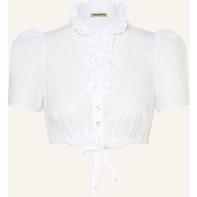 Gottseidank Dirndlbluse Daphne Mit Rüschen weiss