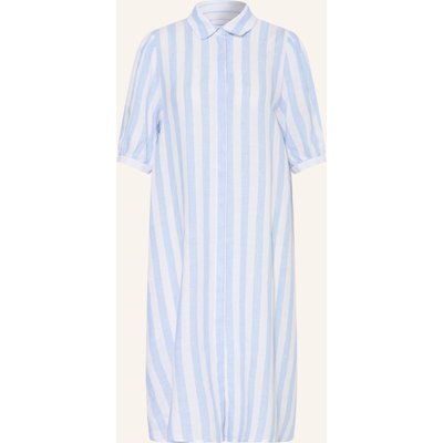 Robert Friedman Hemdblusenkleid Aus Leinen blau