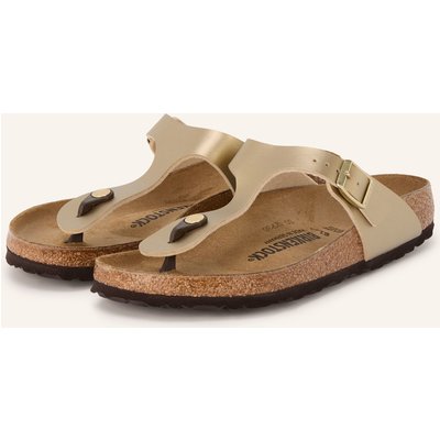 Birkenstock Zehentrenner Gizeh Birko-Flor gold