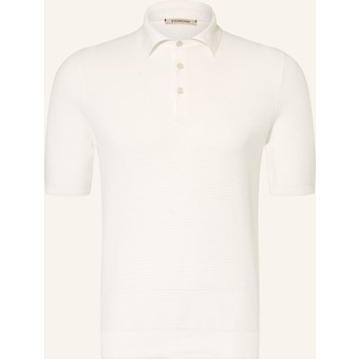 Fioroni Strick-Poloshirt weiss