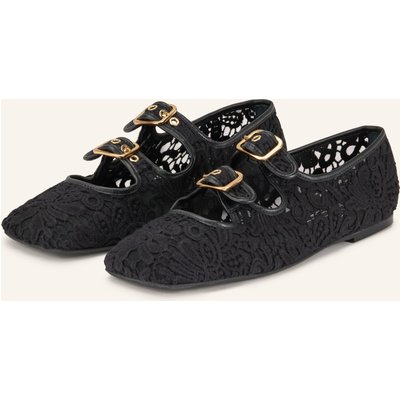 Agl Mary-Jane-Ballerinas Ceramic Romantic schwarz