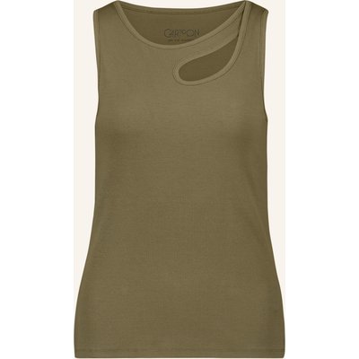 Cartoon Top Mit Cut-Out gruen