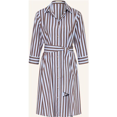 Lilienfels Hemdblusenkleid Mit 3/4-Arm braun