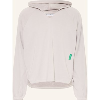 District Vision Hoodie Open Neck grau
