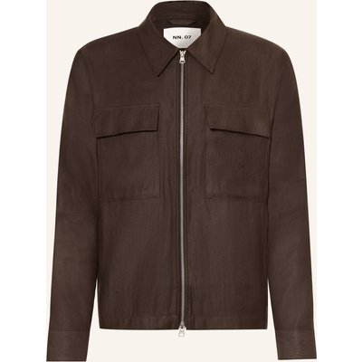 Nn.07 Overjacket Alban 1808 Mit Leinen braun