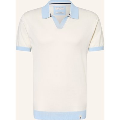 Colours & Sons Strick-Poloshirt weiss
