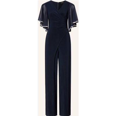 Joseph Ribkoff Signature Jumpsuit Mit Schmucksteinen Und Volants blau