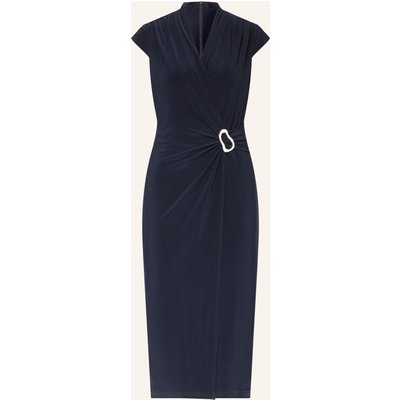 Joseph Ribkoff Signature Kleid In Wickeloptik blau