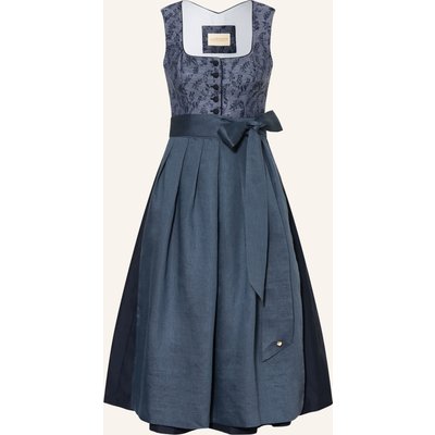 Alpenherz Dirndl Frederika Mit Leinen blau