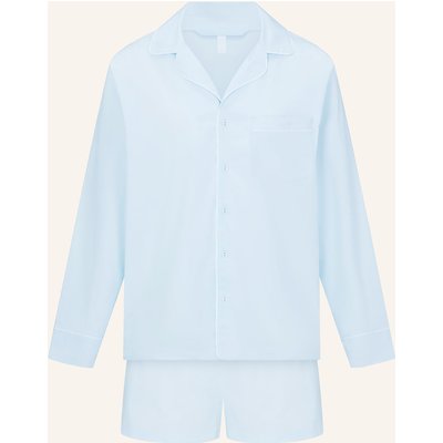 Skims Shorty-Schlafanzug Cotton Poplin Sleep blau