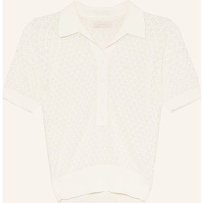 Faithfull The Brand Strick-Poloshirt Lenna weiss